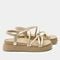 Alegria Audie Elevated Sport Comfort Arch Support Women's Sandal - Champagne - side view