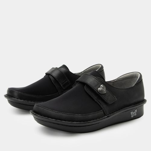 Alegria Brenna Mini Comfort Orthotic Arch Support Women's Casual Shoe - Oiled Black - 1