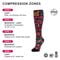 Alegria Compression Socks Comfort Arch Support Unisex Compression Socks - Sugar Skulls Socks - 4