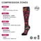 Alegria Compression Socks Comfort Arch Support Unisex Compression Socks - Aloha Black Socks - 4