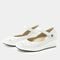 Alegria Hayes Comfort Arch Support Women's Mary Jane Shoe - White Breeze - 1