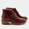 Alegria Mikki Trimform Heel Comfort Arch Support Women's Ankle Boot - Loretta Red - 3