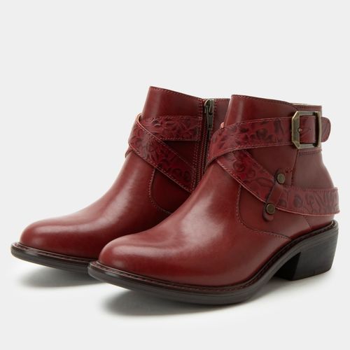 Alegria Millie Comfort Leather Boot with Signature Arch Support Women's Boot - Loretta Roja - 1