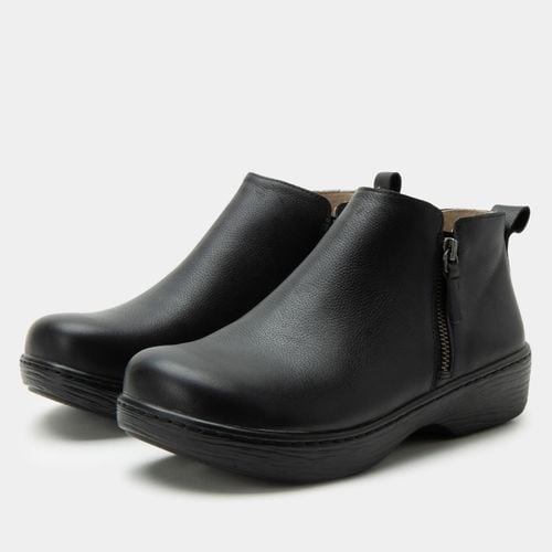 Alegria Oaklee Wood Look Rocker Comfort Arch Support Women's Bootie - Black Bird - 1