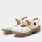 Alegria Opal Wood Look Rocker Comfort Arch Support Women's Sandal - White Breeze - 1