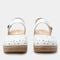 Alegria Opal Wood Look Rocker Comfort Arch Support Women's Sandal - White Breeze - 6