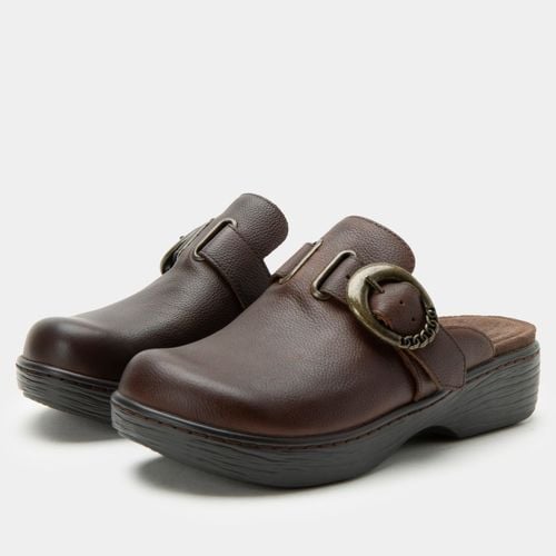 Alegria Osmosis Wood Look Rocker Comfort Arch Support Women's Clog - Java - 1