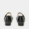 Alegria Paloma Classic Rocker Comfort Arch Support Women's Mary Jane Shoe - Black Embossed Rose - 4