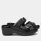 Alegria Sierra Comfort Arch Support Women's Wedge Sandal - Coal - 3