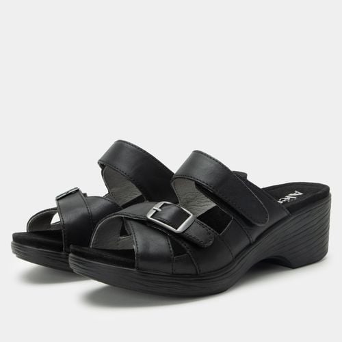Alegria Sierra Comfort Arch Support Women's Wedge Sandal - Coal - 1