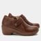Alegria Silah Wood Look Wedge Comfort Arch Support Women's Shoe - Mahogany - 3