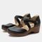 Alegria Savina Comfort Arch Support Women's Wedge Shoe - Coal - 1