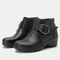 Alegria Symone Wood Look Wedge Comfort Arch Support Women's Ankle Boot - 8105 Coal - 1
