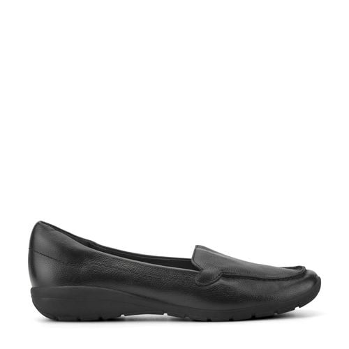 Easy Spirit Abide Casual Cushioned Arch Support Women's Casual Loafer - Black Leather - 1