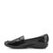 Easy Spirit Abide Croco Print Cushioned Arch Support Women's Casual Loafer - Black Croco Patent - 4