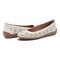 Easy Spirit Araceli Cushioned Arch Support Women's Ballet Flat - Ivory Leather - 7