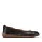 Easy Spirit Araceli Cushioned Arch Support Women's Ballet Flat - Black Leather - 1