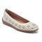 Easy Spirit Araceli Cushioned Arch Support Women's Ballet Flat - Ivory Leather - 2