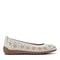 Easy Spirit Araceli Cushioned Arch Support Women's Ballet Flat - Ivory Leather - 1