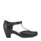 Easy Spirit Cara T-Strap Cushioned Arch Support Women's Dress Shoe - Black Leather - 1