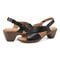 Easy Spirit Chantal Cushioned Arch Support Women's Casual Heeled Sandal - Black Leather - 7