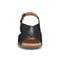 Easy Spirit Chantal Cushioned Arch Support Women's Casual Heeled Sandal - Black Leather - 3