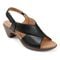 Easy Spirit Chantal Cushioned Arch Support Women's Casual Heeled Sandal - Black Leather - 2