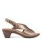 Easy Spirit Chantal Cushioned Arch Support Women's Casual Heeled Sandal - Bronze Pearlized - 1