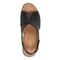 Easy Spirit Chantal Cushioned Arch Support Women's Casual Heeled Sandal - Black Leather - 5