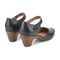Easy Spirit Clarice Cushioned Arch Support Mary Jane Women's Dress Shoe - Black Leather - 3
