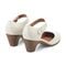 Easy Spirit Clarice Cushioned Arch Support Mary Jane Women's Dress Shoe - Ivory Leather - 3