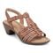 Easy Spirit Cortney Cushioned Arch Support Women's Heeled Sandal - Medium Brown Leather - 2
