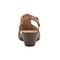 Easy Spirit Cortney Cushioned Arch Support Women's Heeled Sandal - Medium Brown Leather - 4