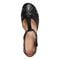 Easy Spirit Darlyn T-Strap Cushioned Arch Support Women's Dress - Black Leather - 5