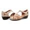 Easy Spirit Darlyn T-Strap Cushioned Arch Support Women's Dress - Ivory Leather Multi - 7