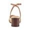 Easy Spirit Delicia Cushioned Arch Support Block Heel Women's Dress Sandal - Dark Natural Leather/raffia - 4