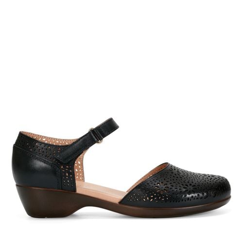 Easy Spirit Denita Mary Jane Dress Comfortable Cushioned Arch Support Women's Dress Shoe - Black Leather - 1