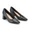 Easy Spirit Dorian Cushioned Arch-Support Block Heel Women's Dress Pump - Black Leather - 2