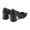 Easy Spirit Dorian Cushioned Arch-Support Block Heel Women's Dress Pump - Black Leather - 3