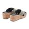 Easy Spirit Fawn Cushioned Slip-On Wedge Women's Wedge Sandal - Black Chevron - 3