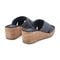 Easy Spirit Fawn Cushioned Slip-On Wedge Women's Wedge Sandal - Dark Blue Denim - 3
