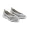Easy Spirit Glitz Walking Athletic Cushioned Arch-Support Women's Walking Shoe - Silver Knit - 2