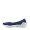 Easy Spirit Glitz Walking Athletic Cushioned Arch-Support Women's Walking Shoe - Dark Blue Knit - 4