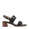 Easy Spirit Hadiya Cushioned Arch Support Women's Block Heel Sandal - Black Leather - 1