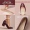 Easy Spirit Hadiya Cushioned Arch Support Women's Block Heel Sandal - Medium Brown Leather - 6
