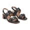 Easy Spirit Hadiya Cushioned Arch Support Women's Block Heel Sandal - Black Leather - 2