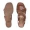 Easy Spirit Hadiya Cushioned Arch Support Women's Block Heel Sandal - Medium Brown Leather - 5
