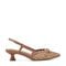 Easy Spirit Hetty Slingback Cushioned Arch-Support Women's Dress Pumps - Medium Brown/raffia - 1