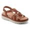 Easy Spirit Indie Strappy Sandal Cushioned Arch Support Women's Sandal - Brown Leather - 2