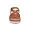 Easy Spirit Indie Strappy Sandal Cushioned Arch Support Women's Sandal - Brown Leather - 3